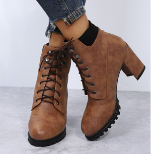 Ladies Pointy Toe Lace Up Chelsea Boot Vintage