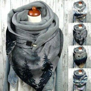 Thermal Scarf Warm Winter Women Accessories Casual Ladies Scarves Shawls